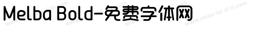 Melba Bold字体转换